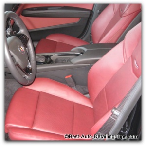 cadillac semi aniline car leather