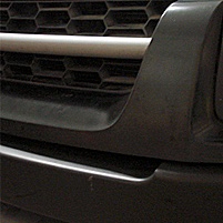 picture of bumper that has been restored with a trim restorer picture of bumper that has been restored with a trim restorer