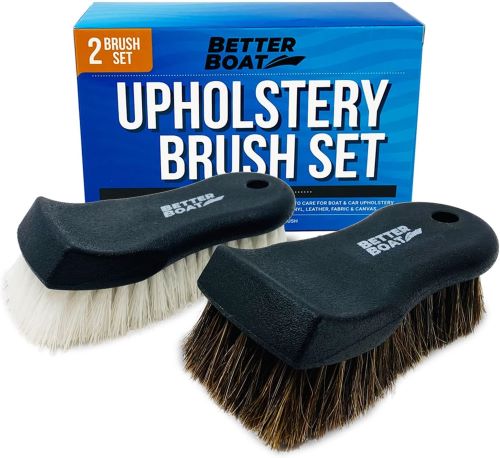 scrub brush set of horse hair and nylon scrub brush set