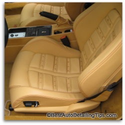 picture of car leather seat in a ferrari ferrari car leather cleaning