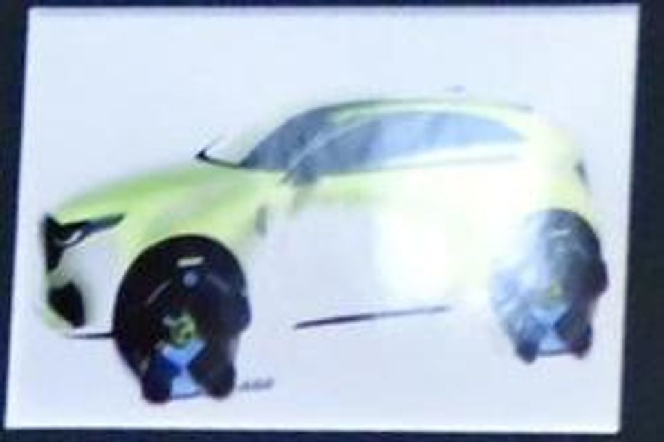 Mazda small SUV design sketches